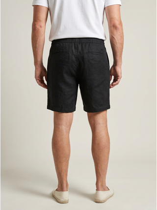 Linen Shorts - Black