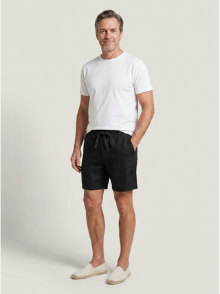Linen Shorts - Black