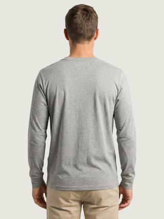 Long-Sleeved T-Shirt - Grey Melange