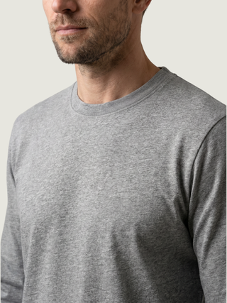 Long-Sleeved T-Shirt - Grey Melange